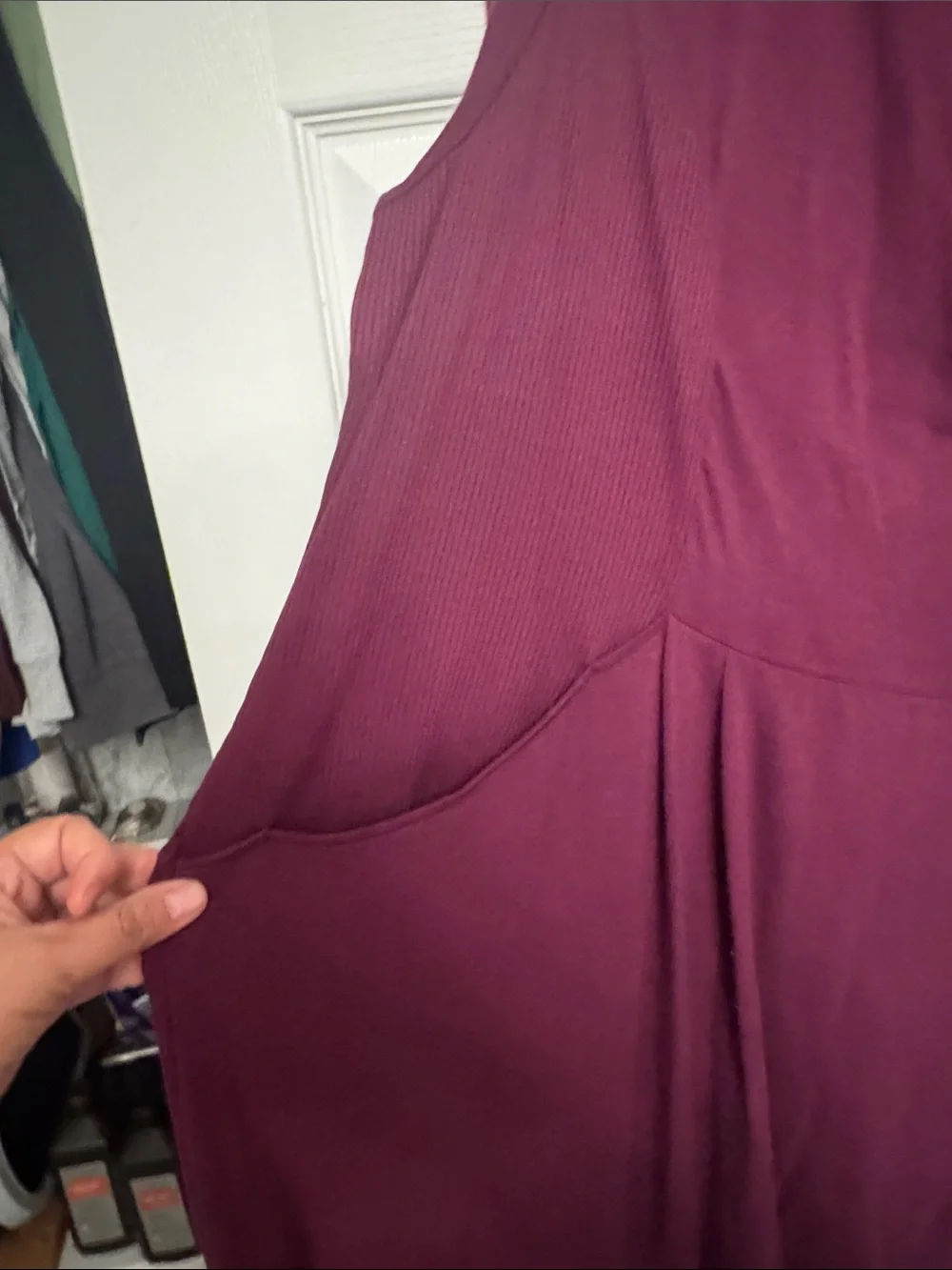 new directions Plum Cowl Neck Long Sleeve Midi Dress